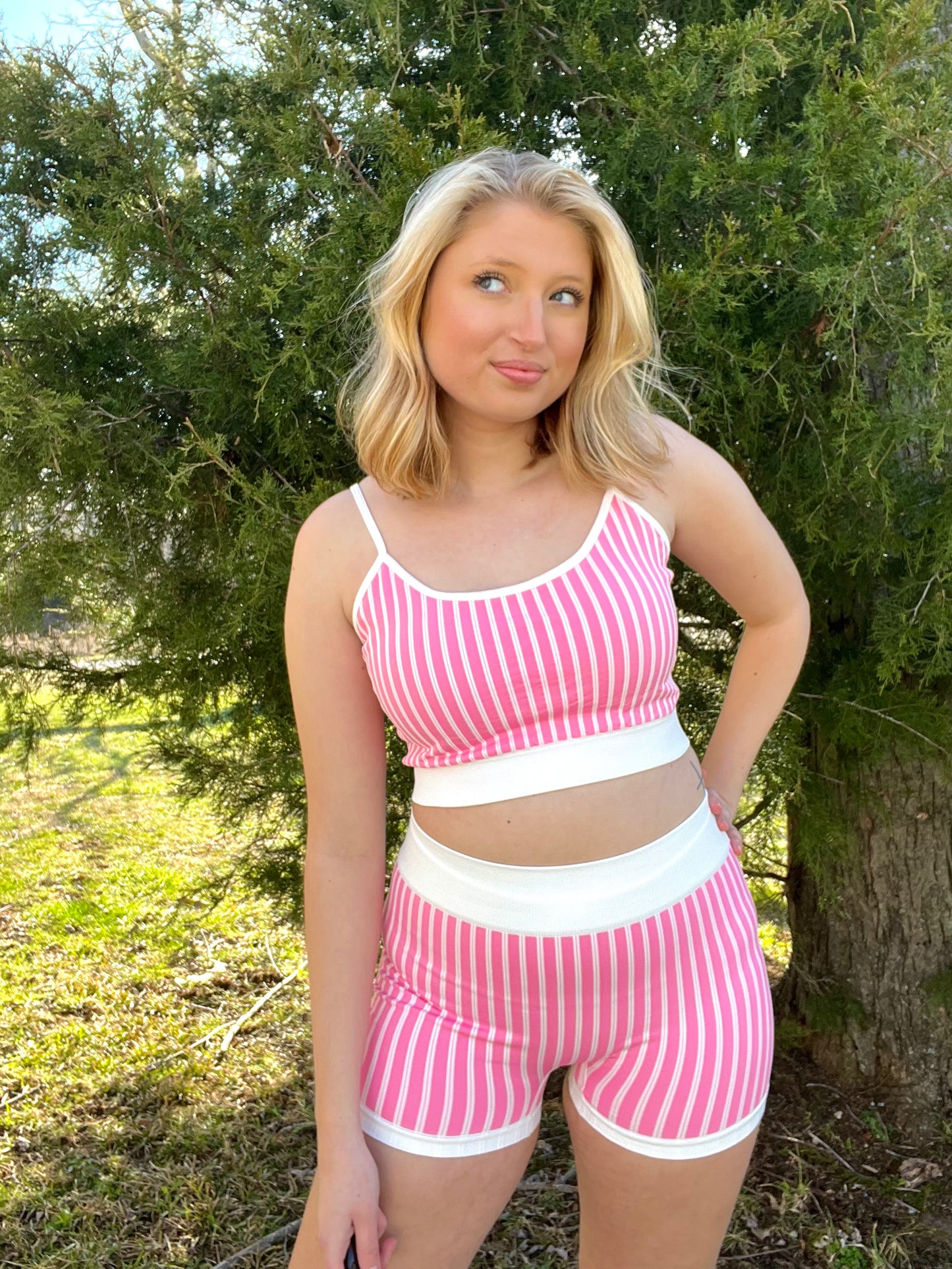 Pretty in Pink Top and Shorts Set