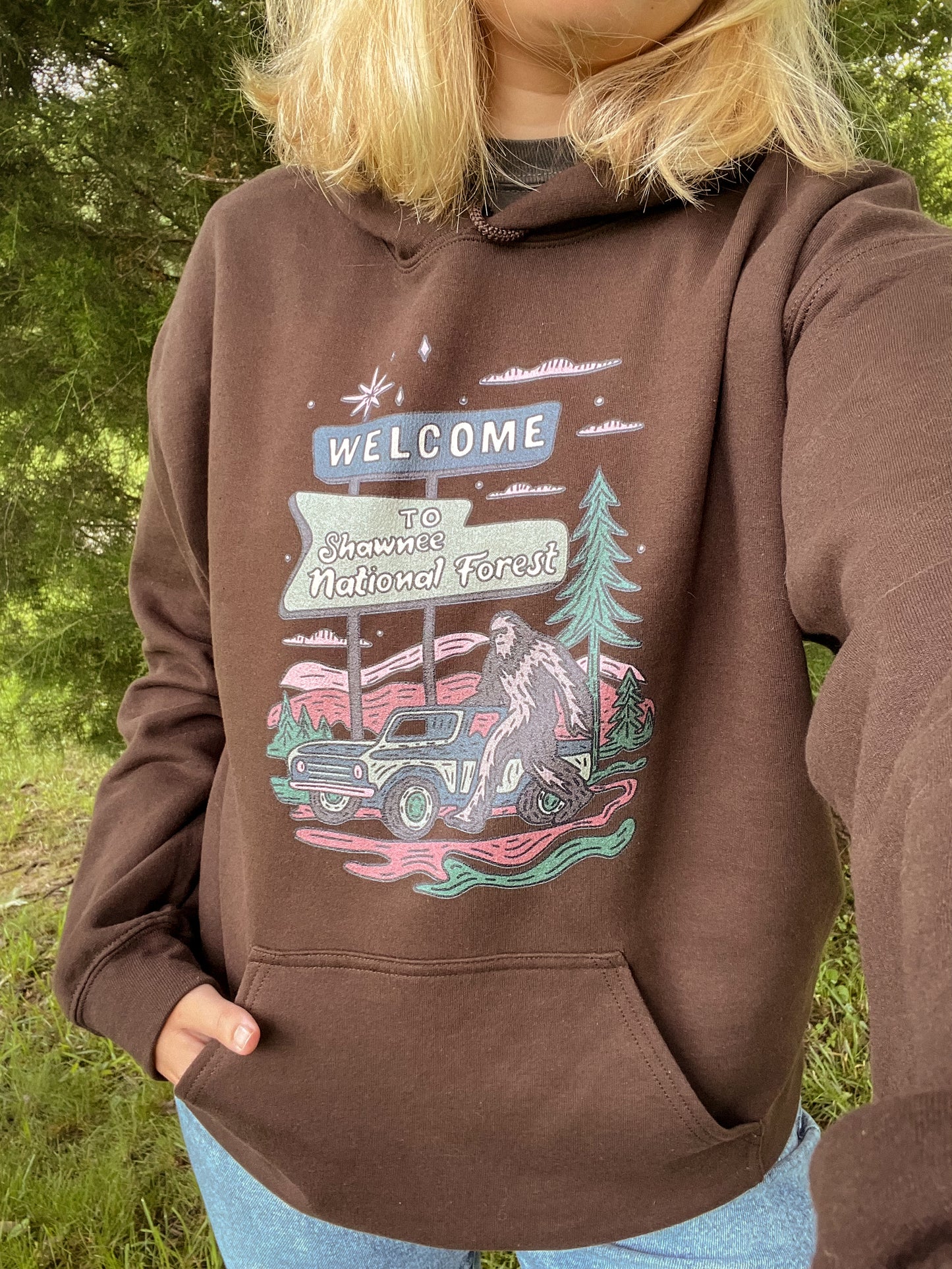 Retro Shawnee National Forest Hoodie