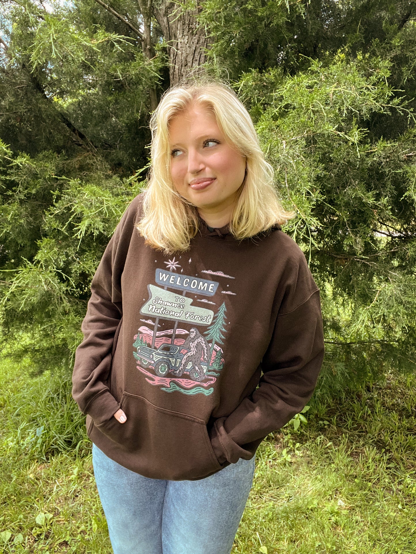 Retro Shawnee National Forest Hoodie
