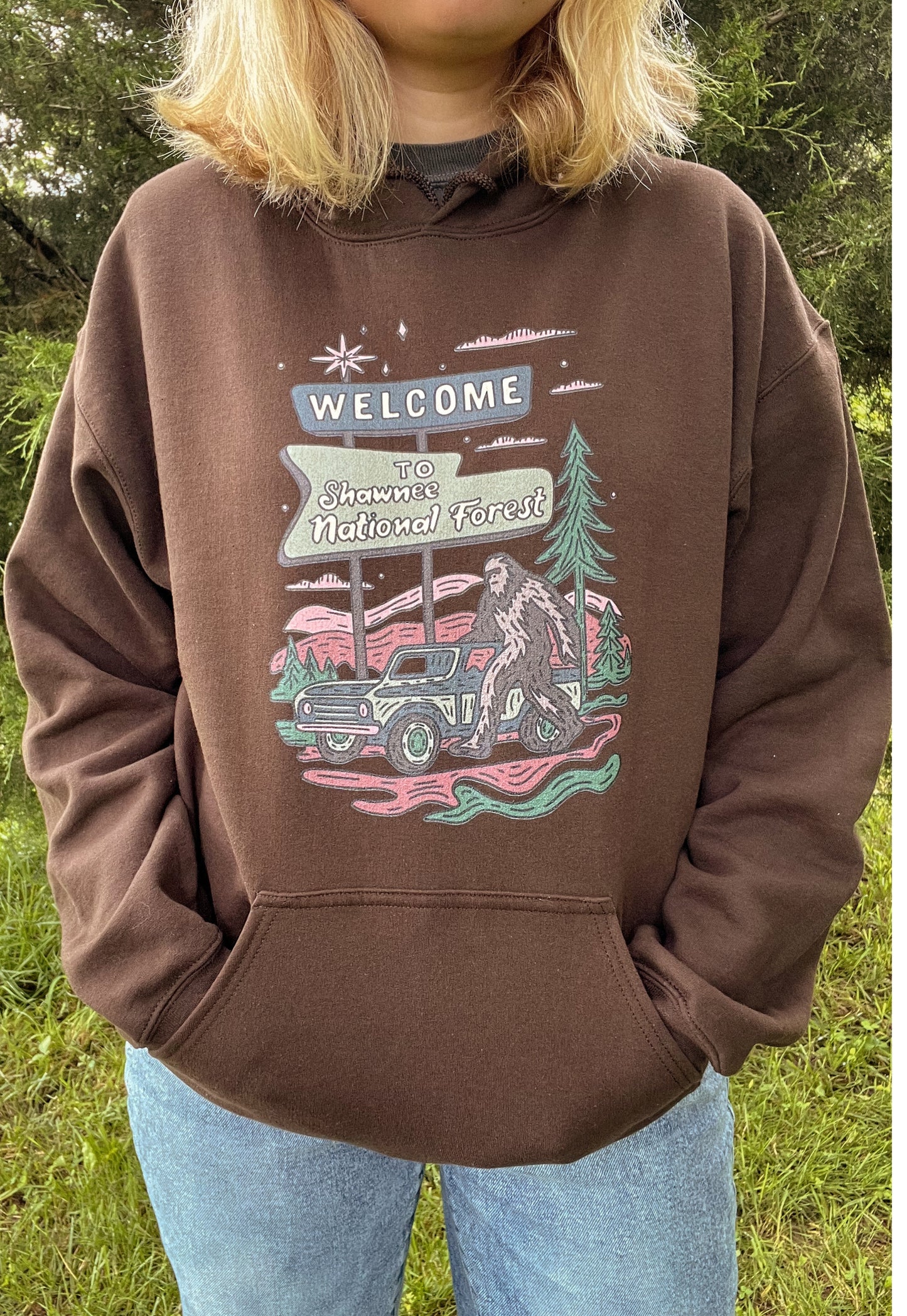 Retro Shawnee National Forest Hoodie