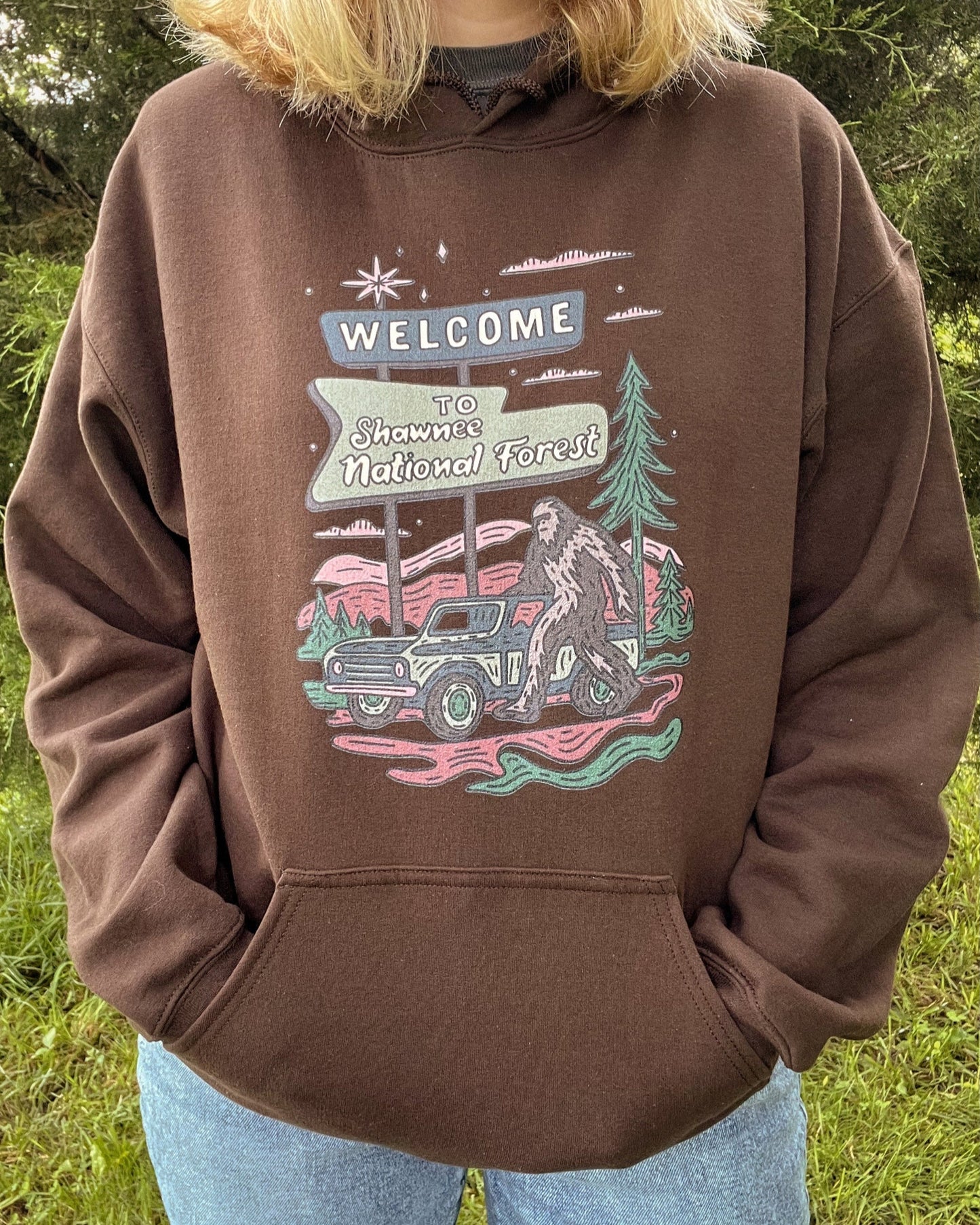 Retro Shawnee National Forest Hoodie